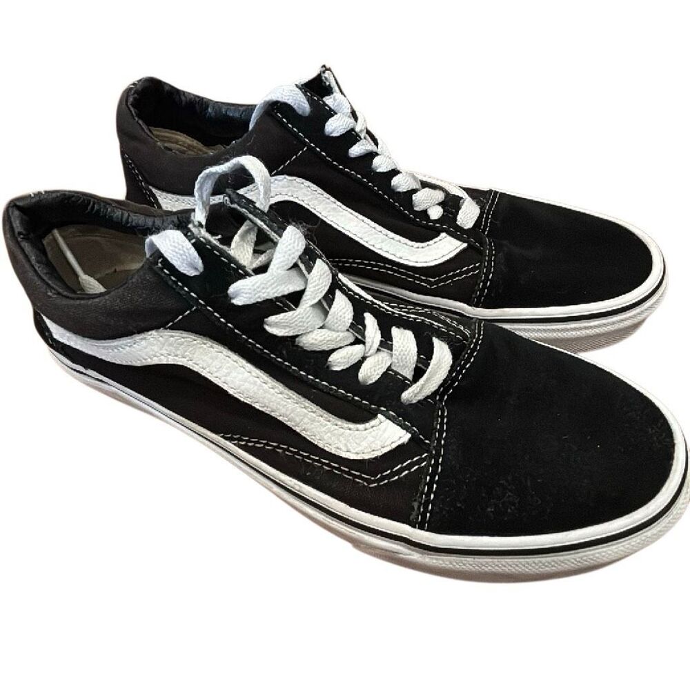 Vans Old Skool Black/White Skate Sneakers – Men’s 5.5 / Women’s 7